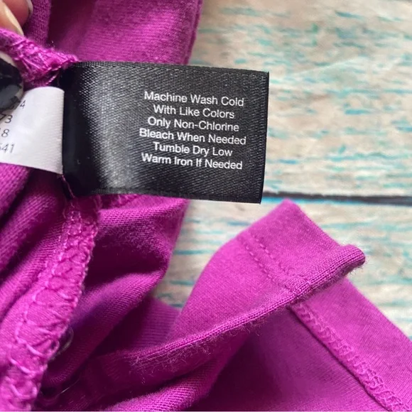 Lane Bryant Size 22/24 Fuchsia Pink Off The Shoulder Blouse Top Shirt - Picture 5 of 7